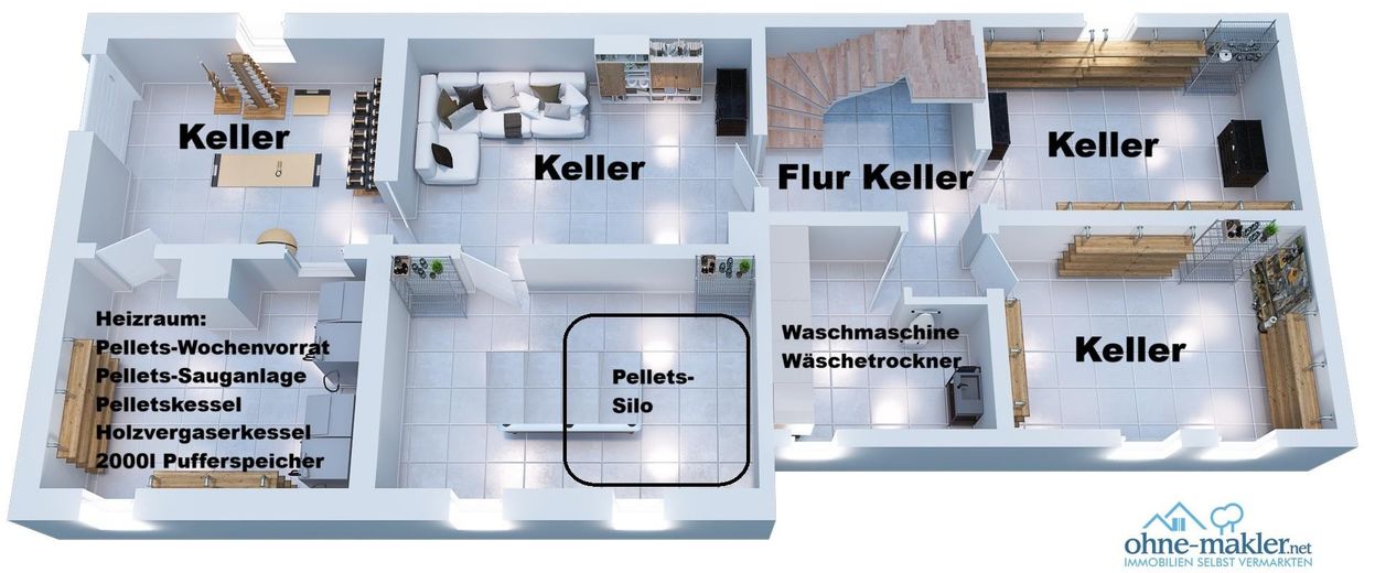 KG Werkstatt, Lager, Heizung 
