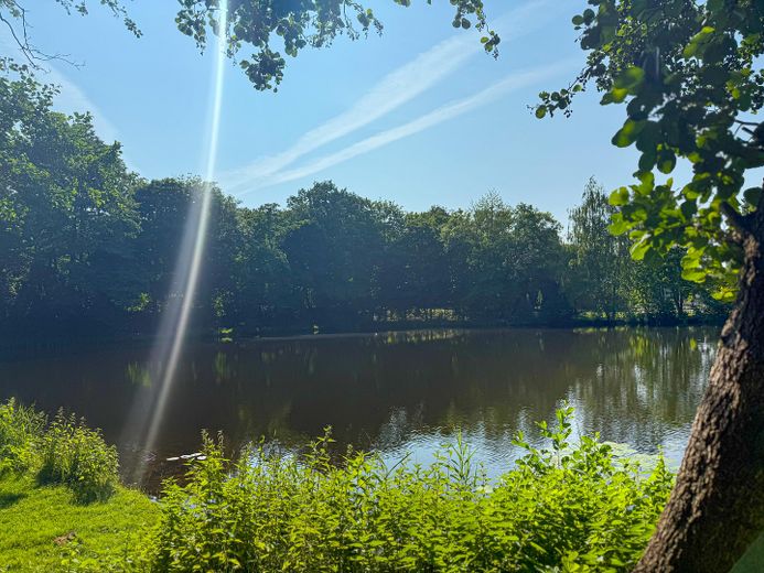 Privater See in der Nähe