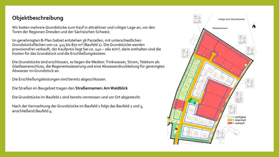 Grundstück Baugrundstück Bauland - provisionsfrei, erschlossen 481 - 837 m² – Exposé Seite 2