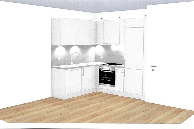 Visualisierung Küche Wohnung 13
