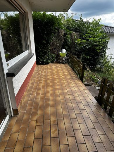 Balkon untere Wohnung
