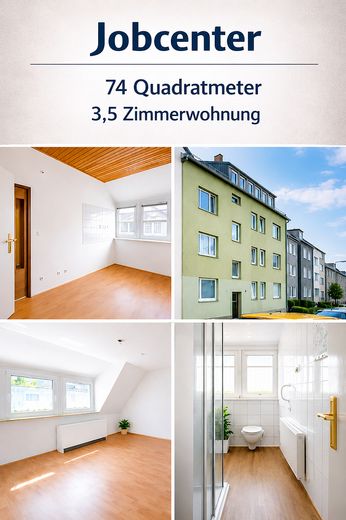 Jobcenter– deine neue Wohnung ist fertig! Job Center–Your new apartment is ready for you to move in! – Wohnung