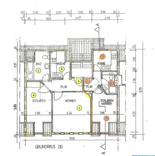 Wohnung Nr. 5 mit Dachgaube