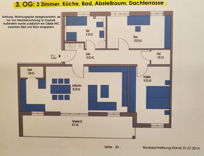 Grundriss spiegelverkehrt