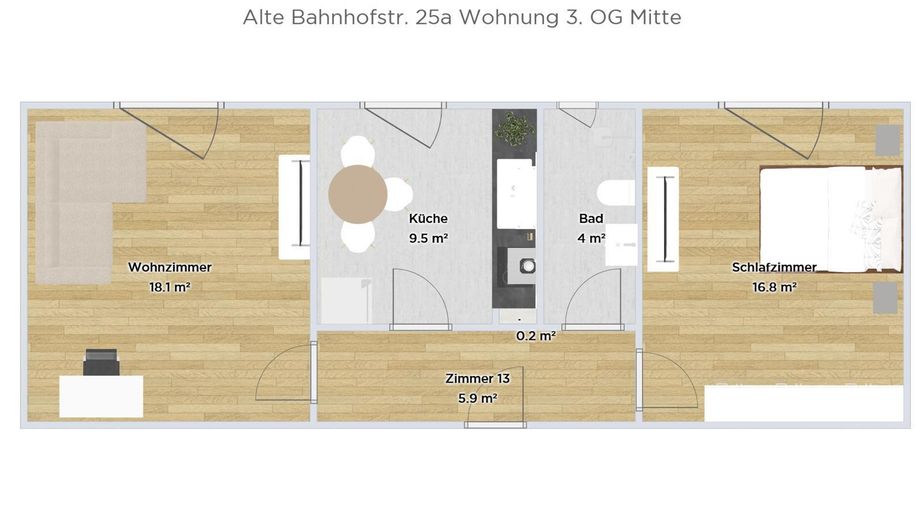 2 kernsanierte helle 2,5 Zimmer Wohnung (54 & 64qm) – फोटो 6