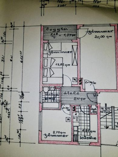 Eine Kopie aus der Bauakte 