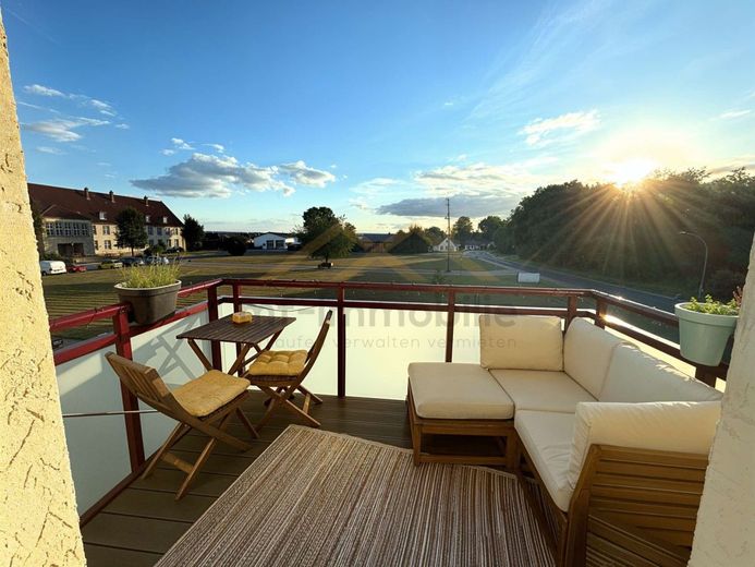 "homeoffice ready" moderne 3-Zimmer Wohnung in Mariental – Balkon