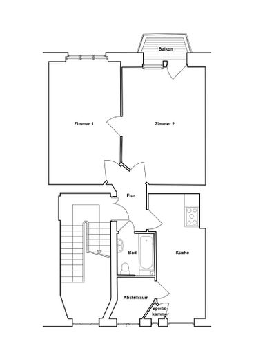 Provisionsfrei: Am Cosimaplatz in Friedenau, 2.5 Zimmer Altbau mit Balkon im 3.OG, Fernwärme – Foto 26