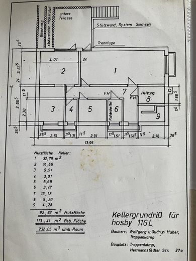 Grundriss - Untergeschoss