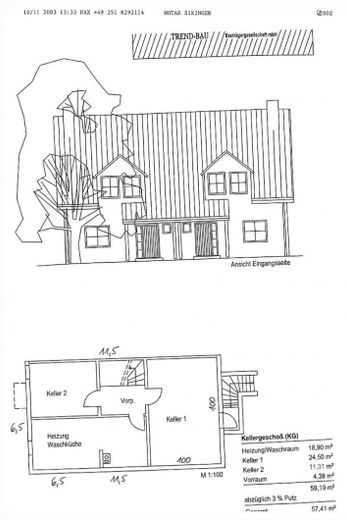 Haus in ruhiger Lage – Außenansicht und Keller