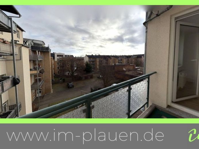 Balkon - offene Küche - Badewanne - Stellplatz | 3-Zimmer-Wohnung Plauen Preißelpöhl – Foto 1