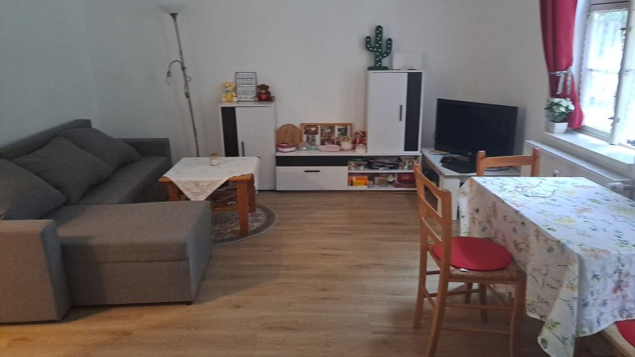 Gemütliche kleine Wohnung im Fachwerkhaus am Holzberg – Wohnzimmer