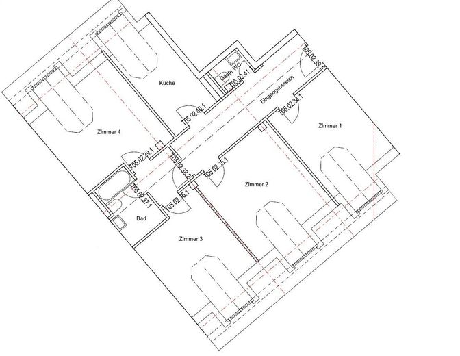 City-Living pur: Stilvolle 4-Zimmer-Wohnung in Ratingens Innenstadt – Grundriss