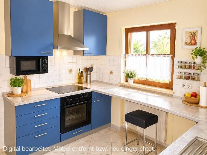 Charmant appartement de 3 pièces en rez-de-chaussée avec terrasse, balcon et garage à Roth – Photo 5