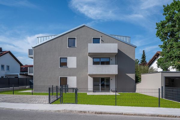 Neubau-Gartenwohnung, 2 Zimmer, bezugsfertig & provisionsfrei, KfW 40 QNG | Parsdorf bei München