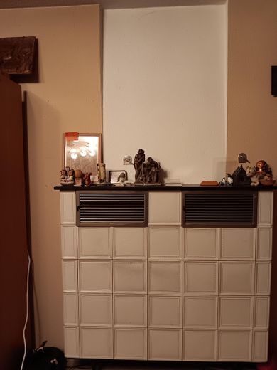 Wohnzimmer, Gaskachelofen