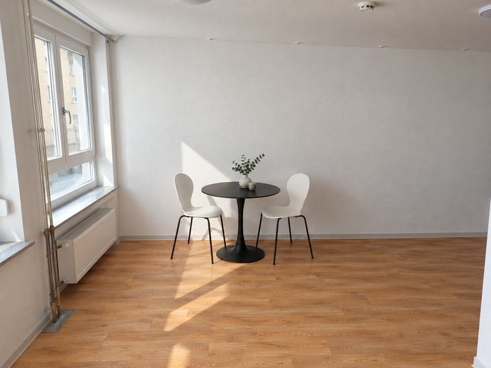 Fraîchement rénové & partiellement meublé – agréable appartement de 2 pièces à Wiesbaden – Essbereich