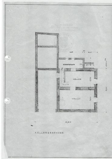 Grundriss Keller