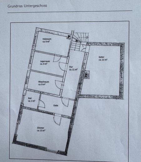 Grundriss Untergeschoss