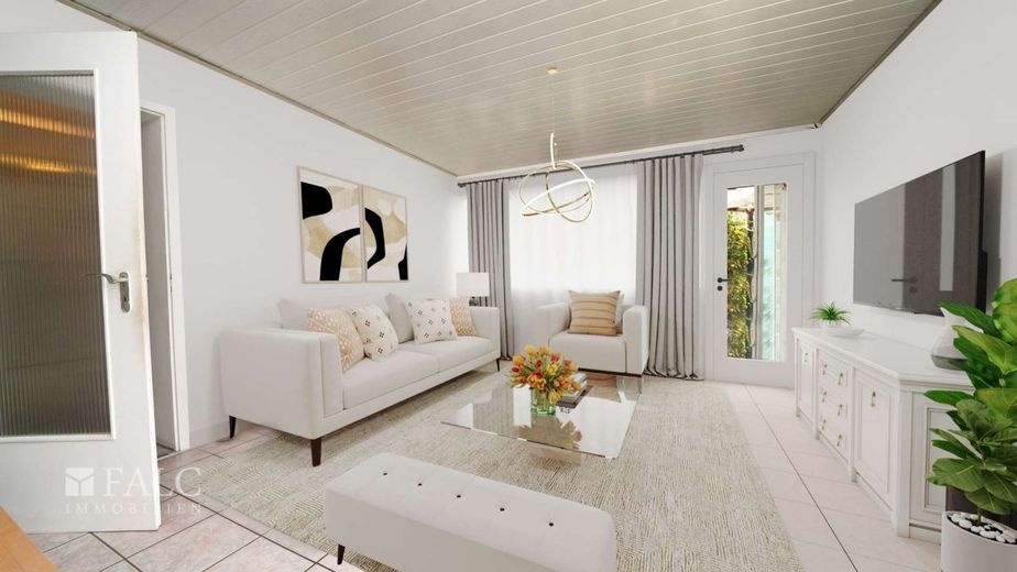 Bezugsfrei! 5 Zimmer, Terrasse und Garten - FALC Immobilien Heilbronn – Gemütliches Beisammensein im Erdgeschoss