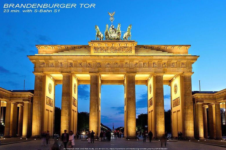 Entfernung: Brandenburger Tor