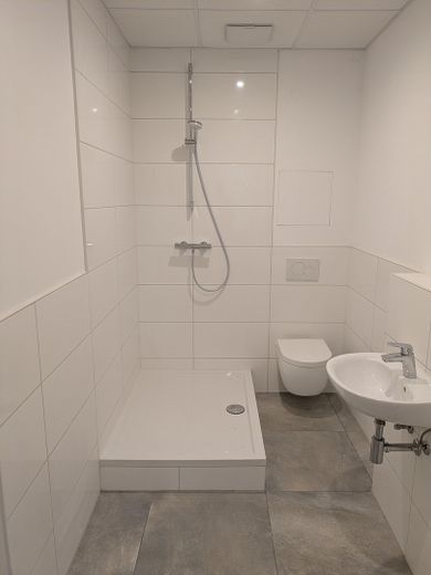 Stuttgart-West trifft Ruhe – Bürofläche mit Terrasse – Badezimmer