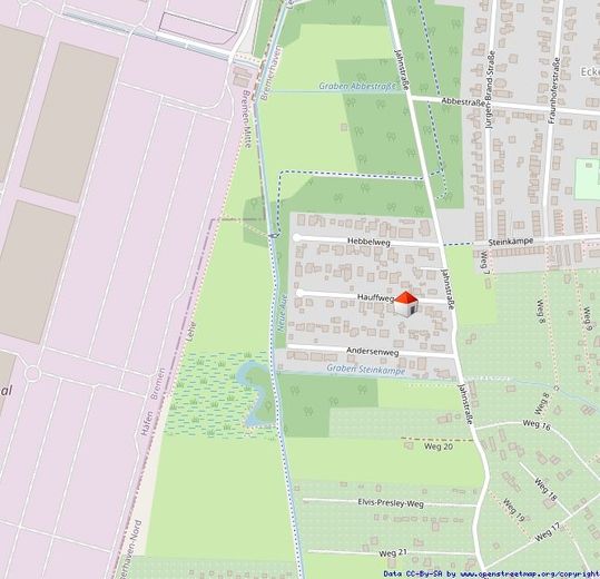 Attraktives Baugrundstück in ruhiger Wohnlage von Bremerhaven-Lehe- Eckernfeld – Lageplan