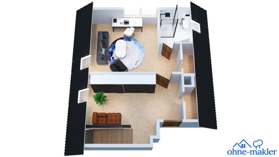 İki yaşam katına sahip 99 m² dubleks daire ve tek araçlık garaj – Fotoğraf 12