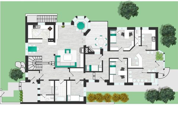 Großzügiges Mehrgenerationenhaus mit Büro-/Praxisanteil und Ausbaupotenzial