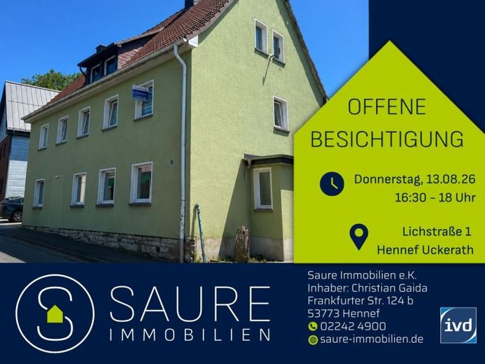 Verkauf im Bieterverfahren: 3-Parteienhaus mit Entwicklungspotenzial in Hennef-Uckerath – फोटो 1