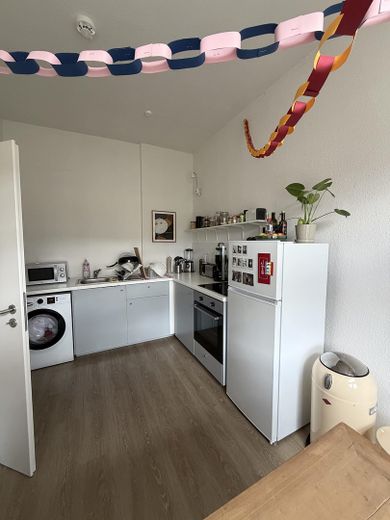 Stijlvol gerenoveerd 1-kamerappartement op een centrale locatie in Johannesvorstadt – Küche
