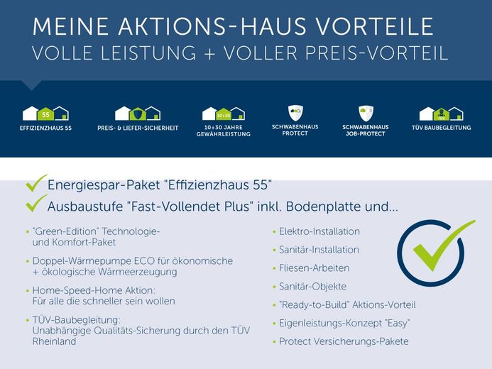 Eigenheim statt Miete! - Wunderschönes Traumhaus von Schwabenhaus – Meins-E-136 Vorteile