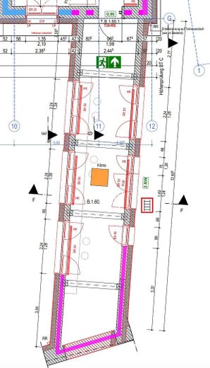 BÜRO – 30 m² – 1A- LAGE – DIREKT AM HBF WUPPERTAL – SANIERT – EXKLUSIVE BRÜCKENFLÄCHE – Grundriss