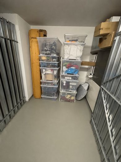 Modern 122 m² ground-floor apartment suitable for people with mobility impairments, with 250m² garden in Ludwigshafen-Melm – Keller