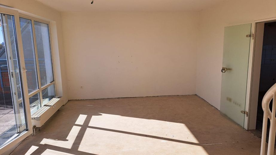 Najlepszy widok na Bremę – mieszkanie penthouse – Wohnzimmer