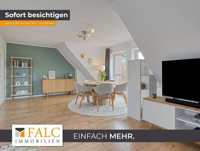 Helle 3-Zimmer-Maisonettewohnung in Top-Lage von Hürth Efferen – Wohnzimmer
