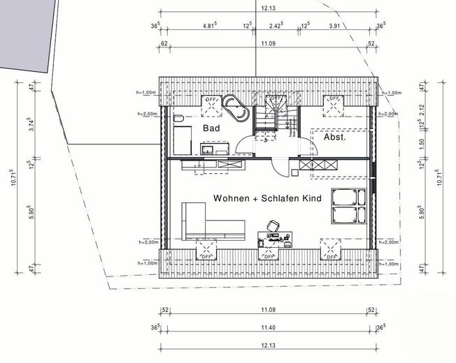 Grundriss Dachgeschoss