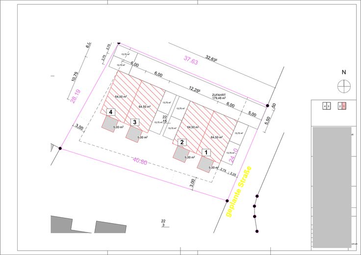 Detaillierter Lageplan mit Gru