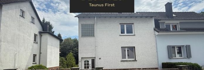 Accogliente casa bifamiliare, ampio giardino con ruscello, da ristrutturare, Kelkheim-Fischbach