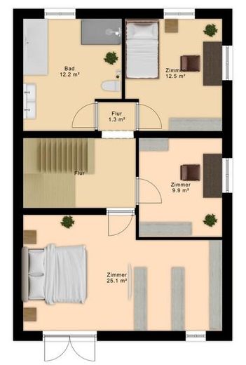 Grundriss Obergeschoss