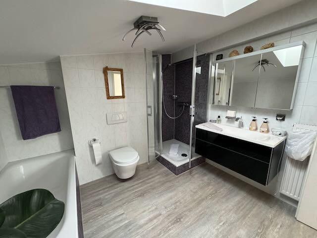 Vollsanierte Dachterrassen-Maisonette Wohnung in Regensburger Bestlage – Sonderanfertigung Dusche