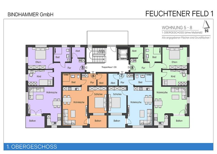 KfW 40 QNG | Neubau | 2-Zimmer-Eigentumswohnung | Aufzug |Tiefgarage – Foto 5