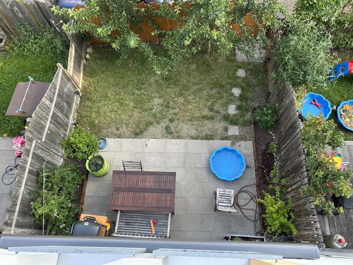 Blick auf Garten 