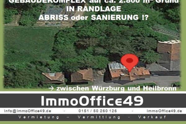 ImmoOffice49  *** Acquisto su OFFERTA *** COMPLESSO EDILIZIO - Ristrutturazione o demolizione