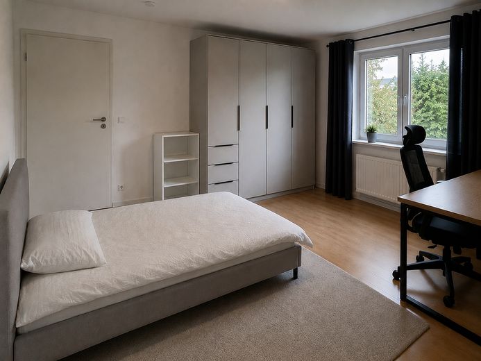 Stanza luminosa arredata in appartamento condiviso (15 m²) in una nuova WG da 3 | Köln-Mülheim – Foto 1