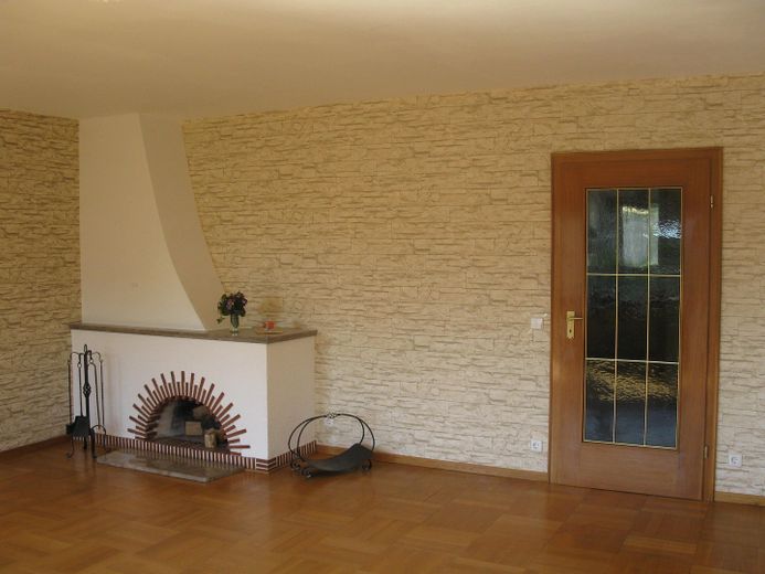 Wohnzimmer mit Kaminofen