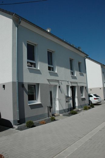 Eingang Doppelhaus