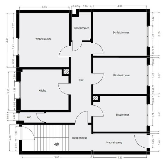 4 Zimmer Whg, 2. OG, renoviert und mit Einbauküche ab 1. Sep – Foto 6