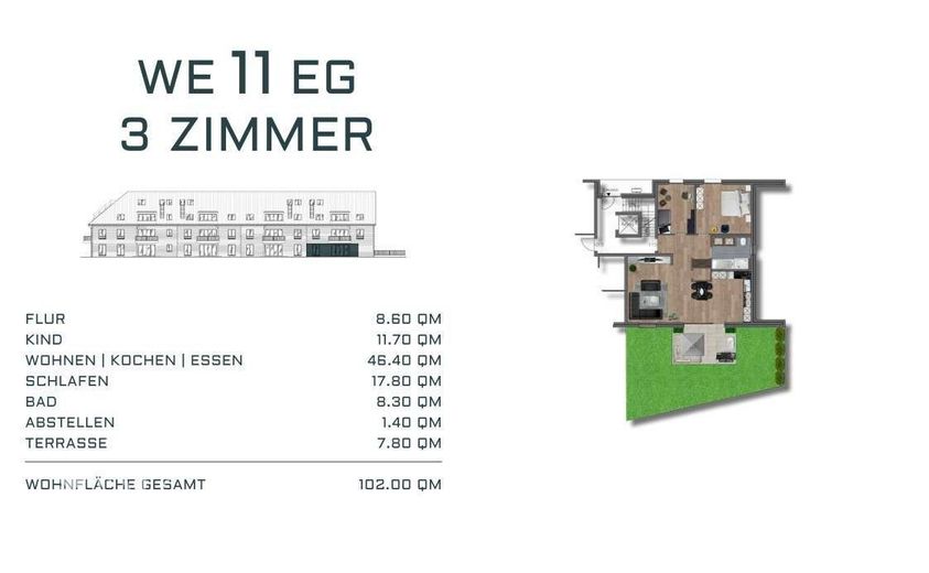 Wohnen mit Mehrwert: Charmante Erdgeschosswohnung mit Garten – Grundriss