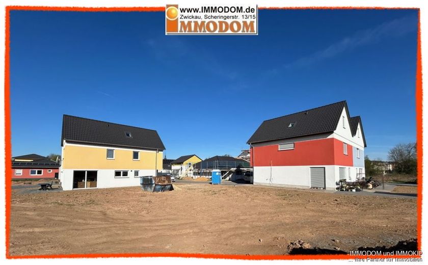 ROHBAUHAUS plus Fertigstellungspaket vom Bauträger zu verkaufen! – Blick vom Grundstück